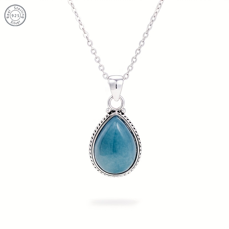 Collana con pendente in 925 e, capo unico versatile per donne, esclusivo, elegante e, lusso, per regali di festa,…: retailer-supplied image