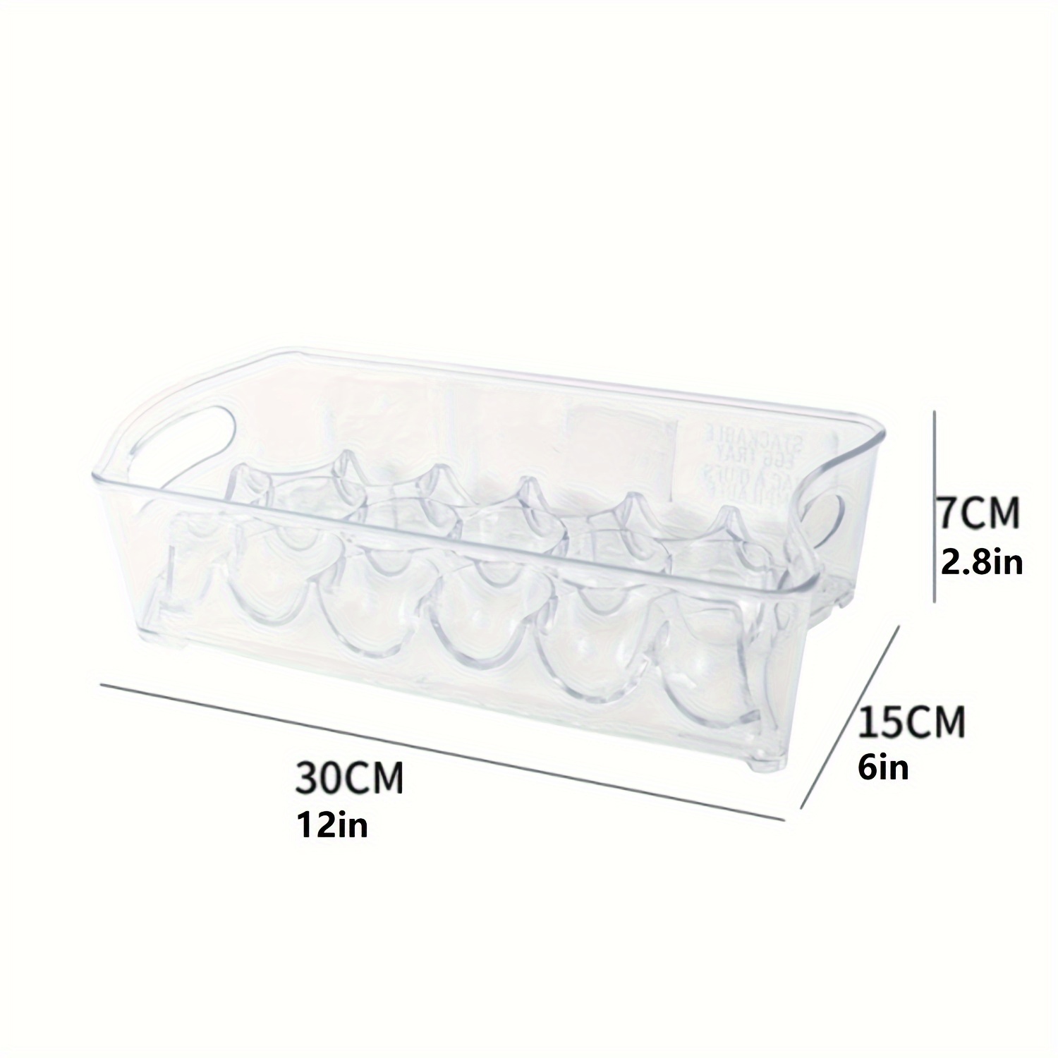 TEMU Refrigerator Egg Holder, 14 Count Or 18 Count