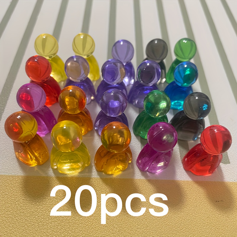 50/20 Acrylic Interactive Colored Human Chess Piece Chessboard Additions Suitable For Interactive Family Gatherings Social Entertainment