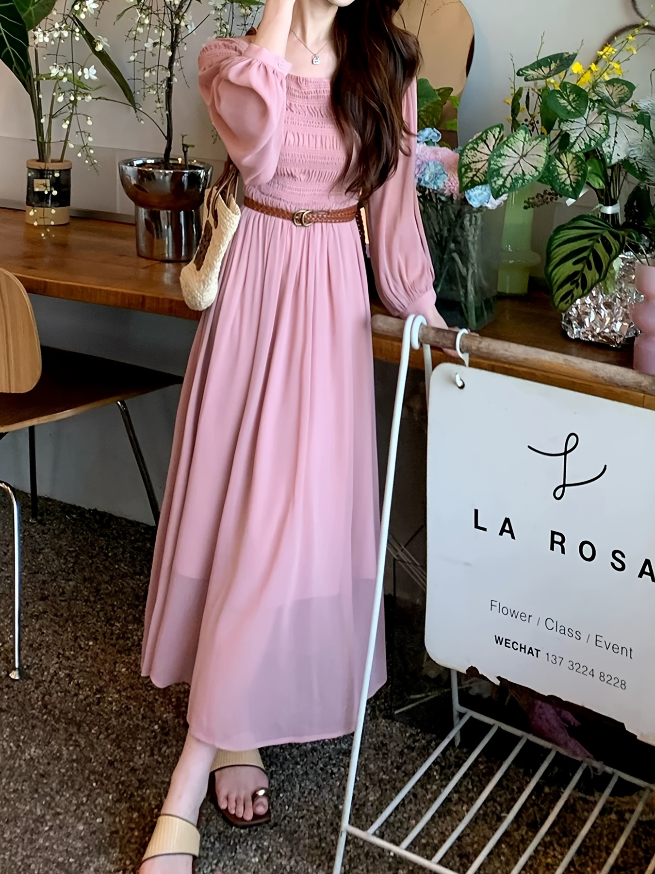 womens dressy maxi dresses Jtjvou Spring Dresses for Women Dressy Wedding Guest Maxi Dresses Long Sleeve Pleated Dress Party Clothes Khaki M, Women's, Size: Medium, Yellow