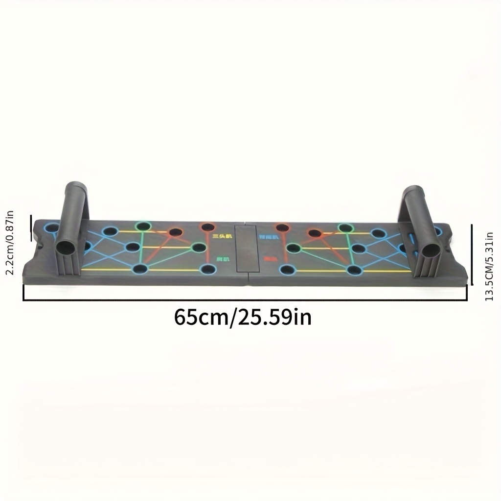 1 Multi-Functional Push-Up Board Training System - Heavy-Duty Home Gym Equipment, Non-Slip Surface, Suitable for Core, Chest, Arms, Legs, Back Workouts - Unisex Fitness System Black - Durable Exercise Mat with Resistance Bands, Full Body Strength Training, No Power Required, Compact and Portable, Ideal for Home Use, Gym Accessories, Multifunctional Fitness Board, Men'S Fitness Gear, Push Up Board With Counter, Push Up Board With Timer, Calisthenic Equipment, Gym Equipment For Home