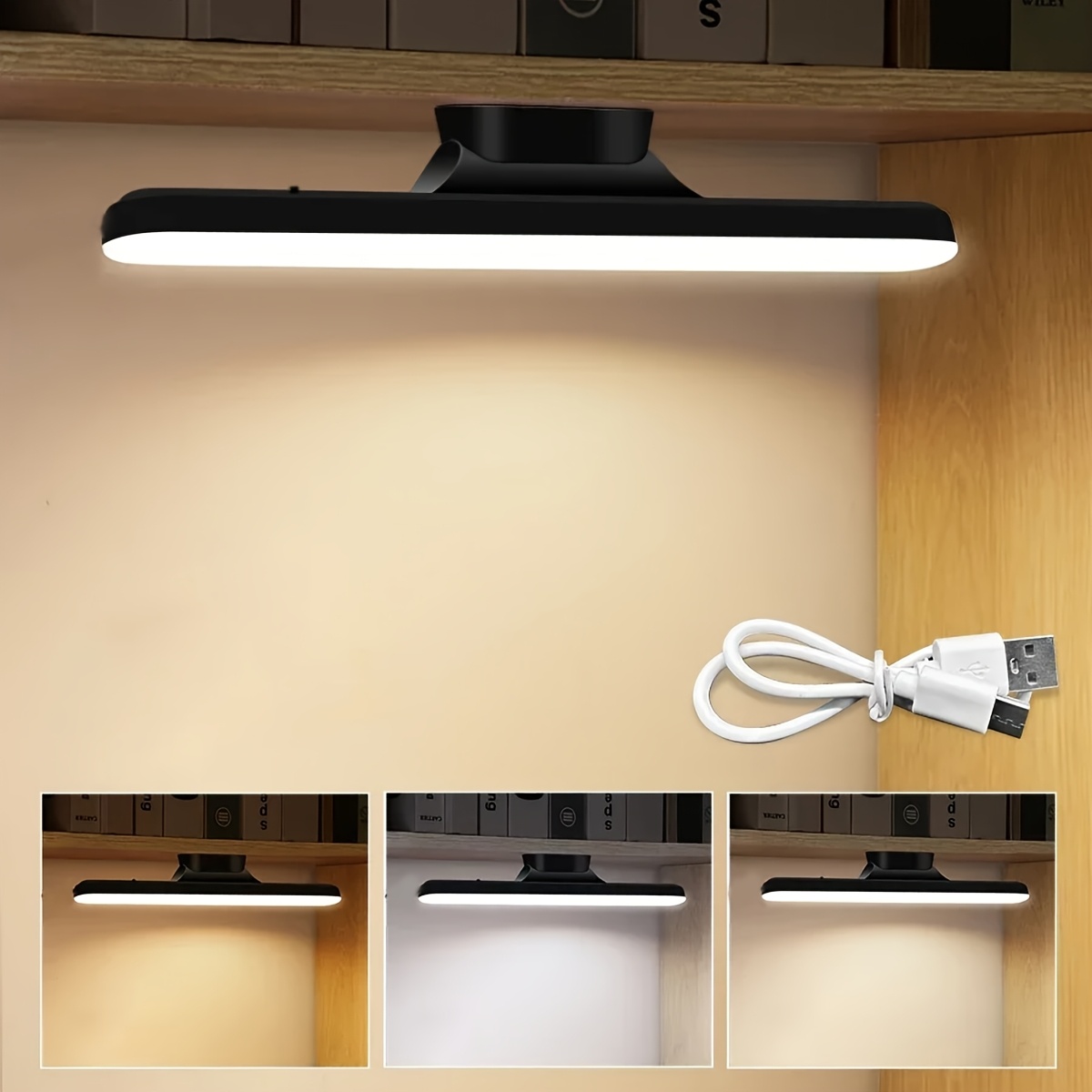 E-shop wiederaufladbarer kabelloser Schminkspiegel, magnetisches LED-Schminklicht mit Touch-Control, einstellbare Helligkeit Winkel, geeignet für