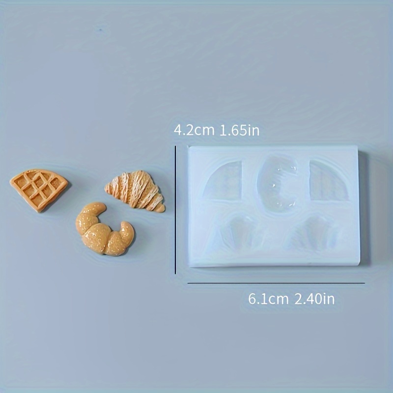 Image of 1pc Croissant Silicone Bread Mold, Cute Fun Hand Mold For, Silicone Bakeware Collection, Ideal For Home Bakers, Uncharged, , Perfect For Making Croissants And Other Pastries