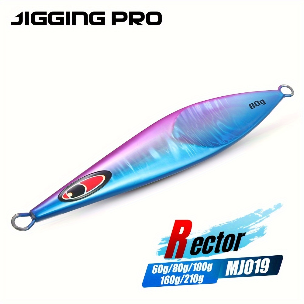 Slow Pitch Jigs Leurres de Pêche en Eau Salée Vertical Glow Metal Jigs