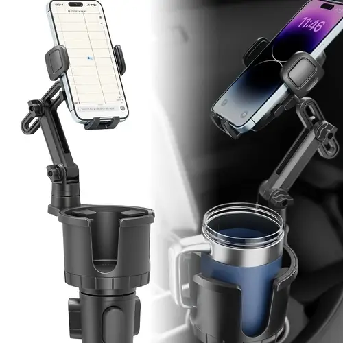 cup holder phone mount for car phone cup holder for car with expandable base compatible with all phones