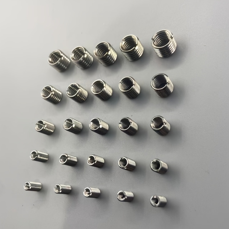 E-shop Edelstahl 304 mit mehreren Spezifikationen für gemischte Installation -303 innere äußere Zähne -10mm gerader geschlitzter Schraubärmel - Mutter