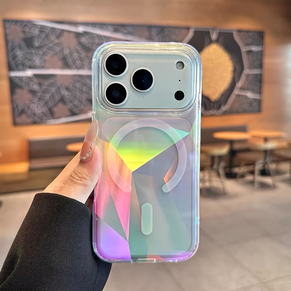 TEMU para teléfono: una de lujo, elegante y estéticamente agradable con y degradado de color chapado, para la serie iPhone 18 Pro Max, 18 Pro, 17 Pro