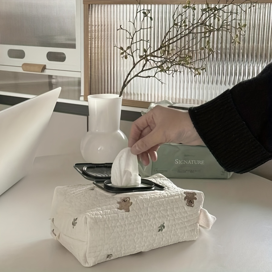 Cotton Tissue Box White