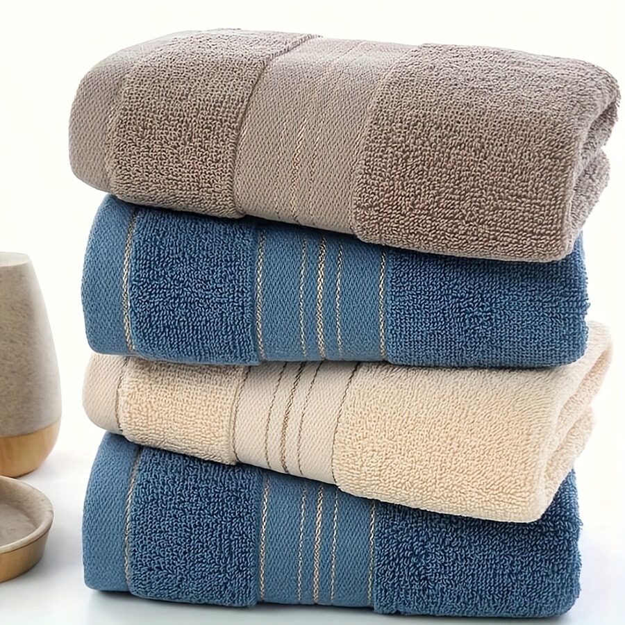 TEMU Three-piece Luxury Towel Set, Absorbent And Quick-drying, Soft And Comfortable, Suitable For Outdoor Sports, Camping, Gift-, Holiday Gifts.