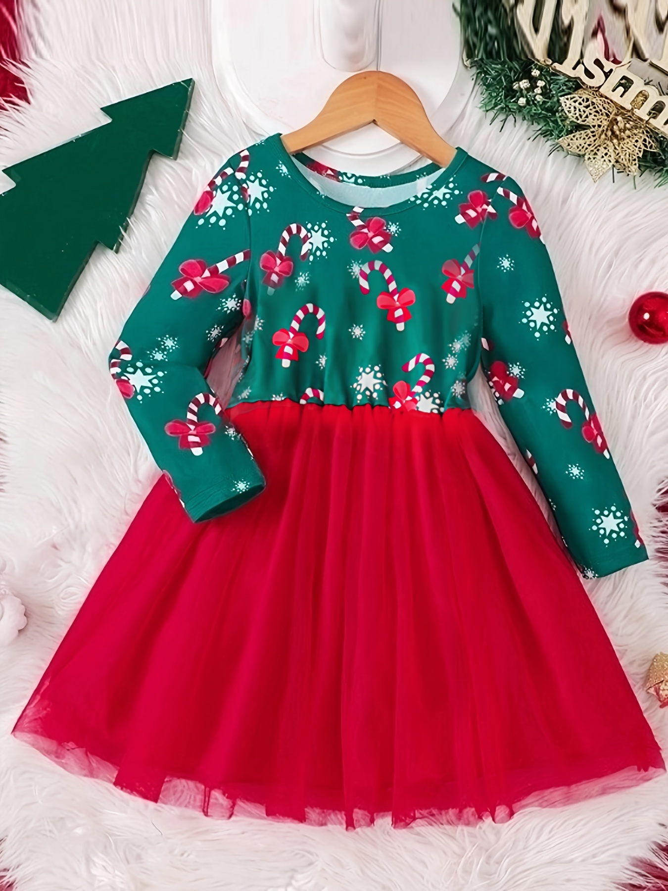 girls elegant princess dress hem puffed sleeve red - Temu Bahrain
