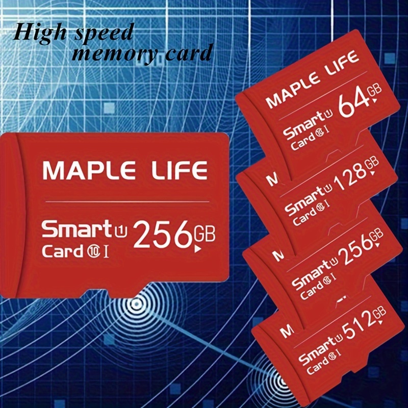 

Memory Card 64gb/128gb/256gb High Speed Flash Card Memory Microsd Tf/sd Card For Tablet/camera/mobile Phone/laptop/pc/car Audio/game Console/audio, Store Your Files Securely!
