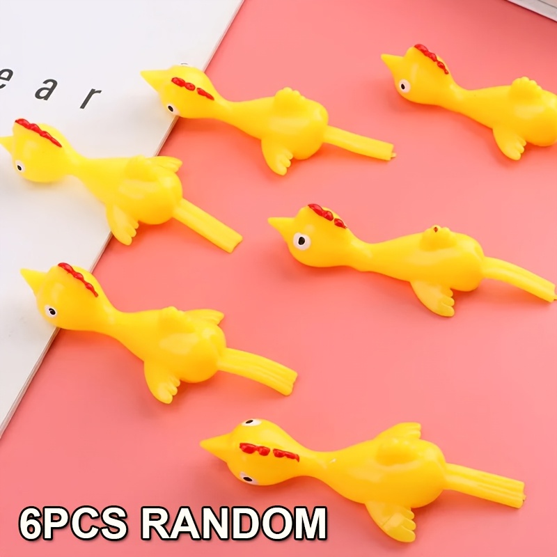 TEMU 6pcs Rubber Chicken Finger , Kids Party Favors, Party Favor Bags, Treasure Box Toys For Classroom, Bulk Gifts, Pinata Stuffers, Prizes For Kids