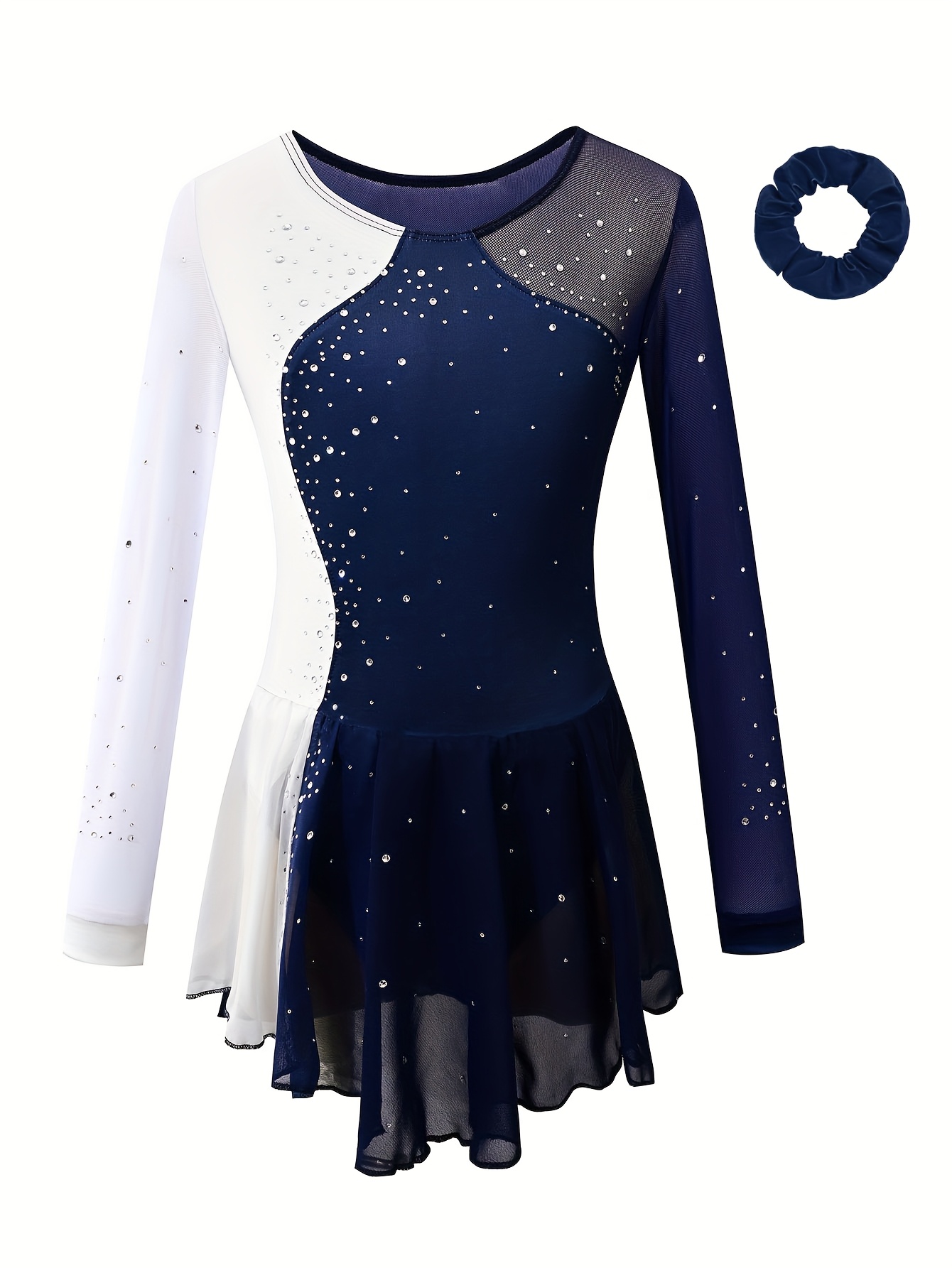 Girls' Figure Skating, Competition Dance Outfit, Ballet Leotard * Mesh  Leotard, Ballet Skirt, Including Matching Headband * Outdoor Activities,  Suitable for Children Aged 6-16, a Must-have for the ...