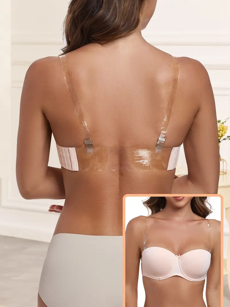 Evening Gown Sheer Strapless Bra, Solid Color * Underwire * And Eye Thin Cup Bra Evening Gown Sheer Strapless Bra, Solid Color * Underwire * And Eye Thin Cup Bra