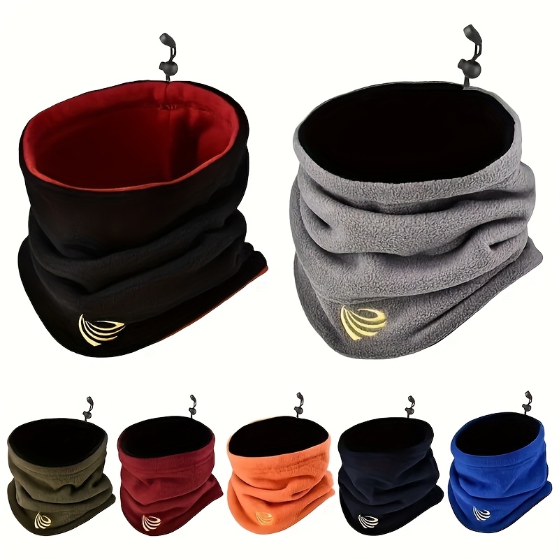 

Men's Winter Knit Neck Gaiter - , Warm Fleece-lined Scarf For Cycling & Outdoor Activities, Work, Business Trips & Travel