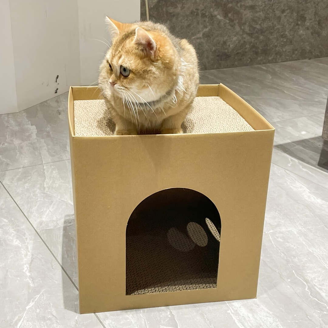 Una Cama Para Ideas Con Cajas De Carton Para Gatos Manualidades