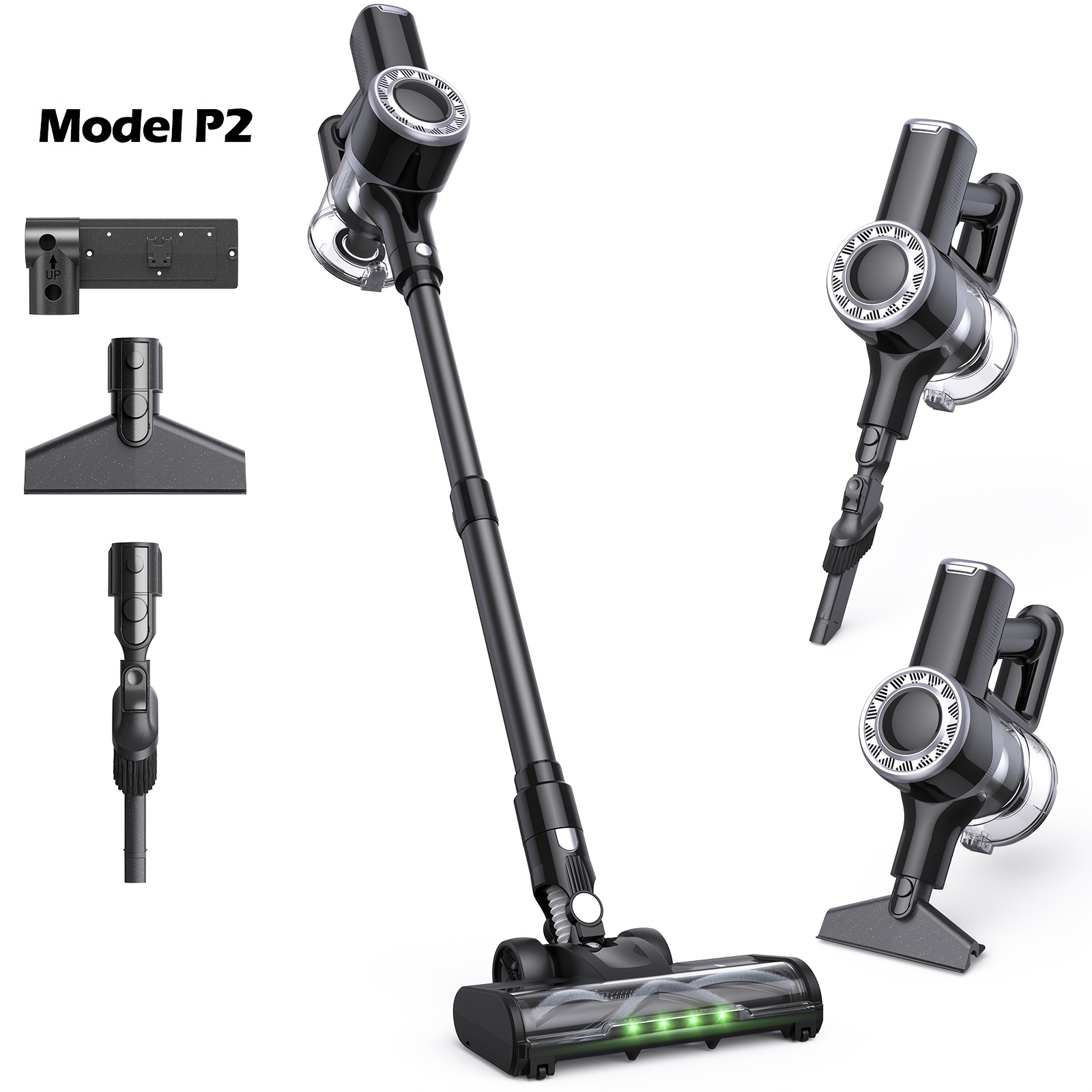 Lubluelu Cordless Vacuum Cleaner, 46kpa Stick Vacuum With Anti- Brush And Upgraded Green Light, Vacuum Cleaner For Home, Wireless Vacuum For Pet Hair, Carpet, Hard Floor