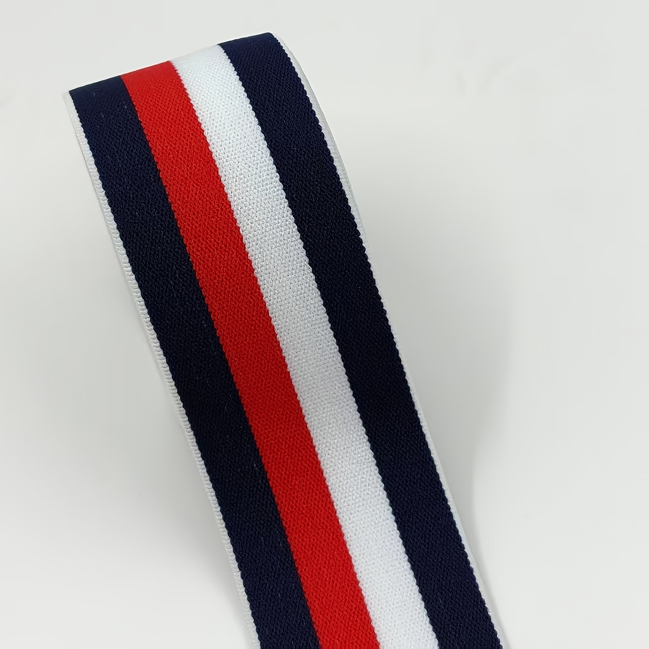 TEMU 1.5 Yards / 54 Inches / 137 Cm High-elastic Striped Elastic Band, Versatile Stretchy Webbing For Sewing Crafts, Festive Party Decoration Elastic