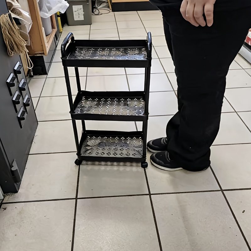 office storage cart three tier four tier five tier plastic rolling multi purpose cart with handle versatile storage cart for office living room kitchen removable storage organizer with wheels