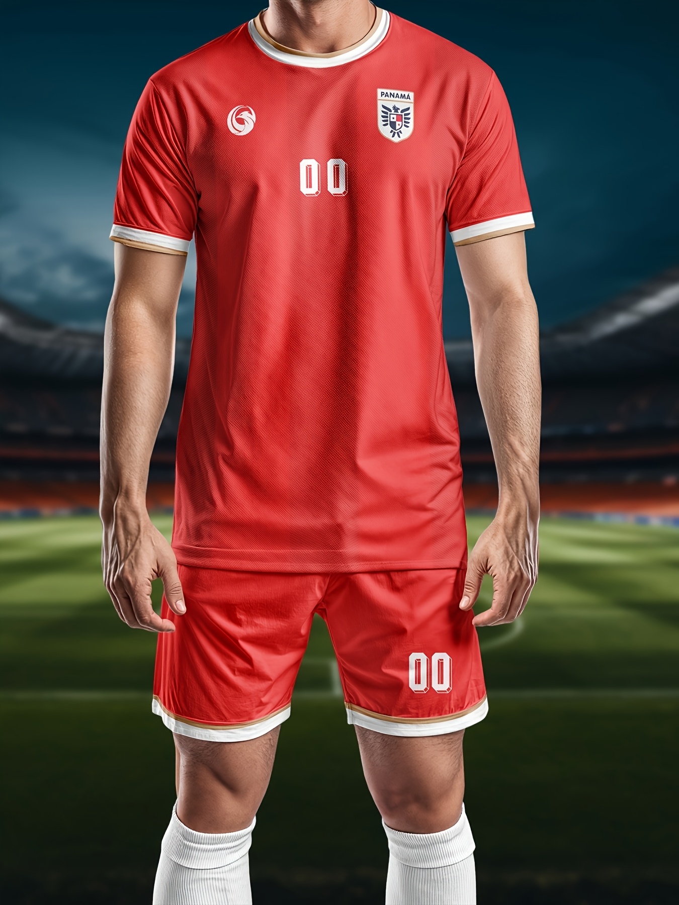 2025 mens customizable soccer jersey shorts set breathable quick dry athletic uniform with personalized   purple round neck training kit for sports beach casual wear soccer accessories team sports gear   style   mixed color 0