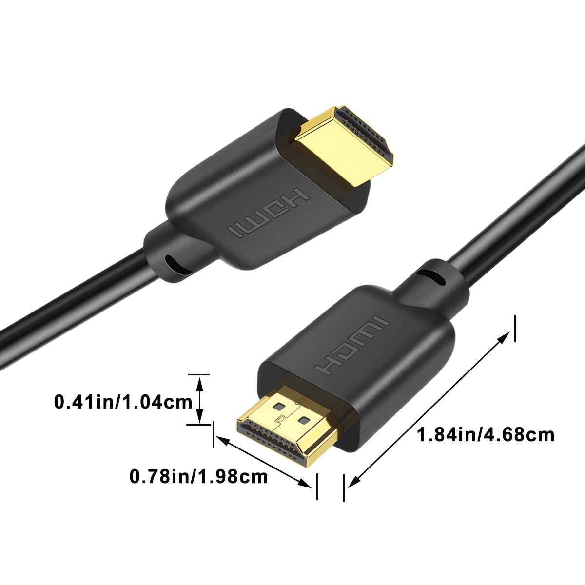 i zclive HDTV кабел, 4K високоскоростен HDTV 2.0 кабел, HDTV мъжки към HDTV мъжки кабел, съвместим с 4K@60Hz HDR, 3D, 2160P, 1080P, ARC, HDR, HDTV кабели за монитори, HDCP 2.2, за Apple TV, Xbox, PS3/PS4, Nintendo Switch, 4K 60Hz високоскоростен HDTV 2.0/1.4 кабел за компютър към телевизор, сет-топ