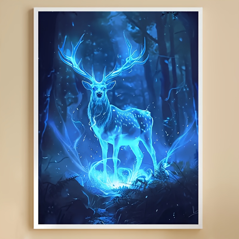 

Diamond Painting Glowing Deer Full Diamond Painting Diamond Embroidery Kit Home Office Decor