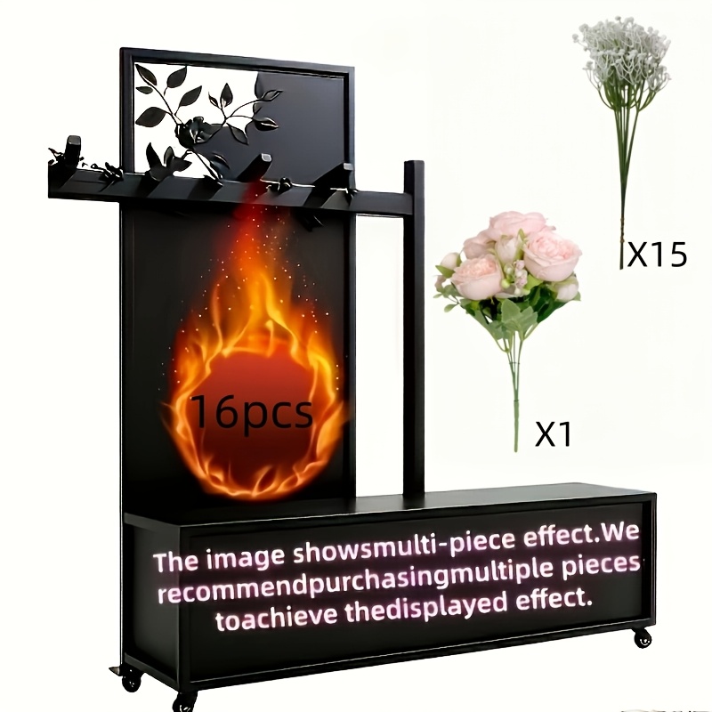 TEMU 16pcs Realistic Peony Bouquet With 's Breath | Suitable For Indoor And Outdoor Home Decor, Wedding Arrangements, Bridal Bouquets, Engagement