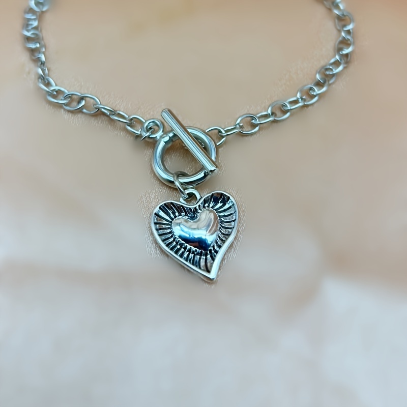 TEMU 1pc Vintage Necklaces, Bohemian Style Necklaces, Heart-shaped Necklaces, Trendy Necklaces For Men And Women, Stylish Jewelry, Perfect Gifts For