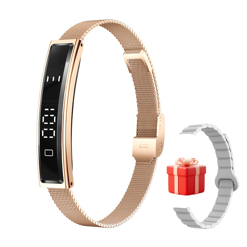 Smart bracelet for women, a portable   remote camera control, featuring a smart touchscreen, with a step counter: multiple exercise  , integrated battery and, high quality, an ideal gift for her