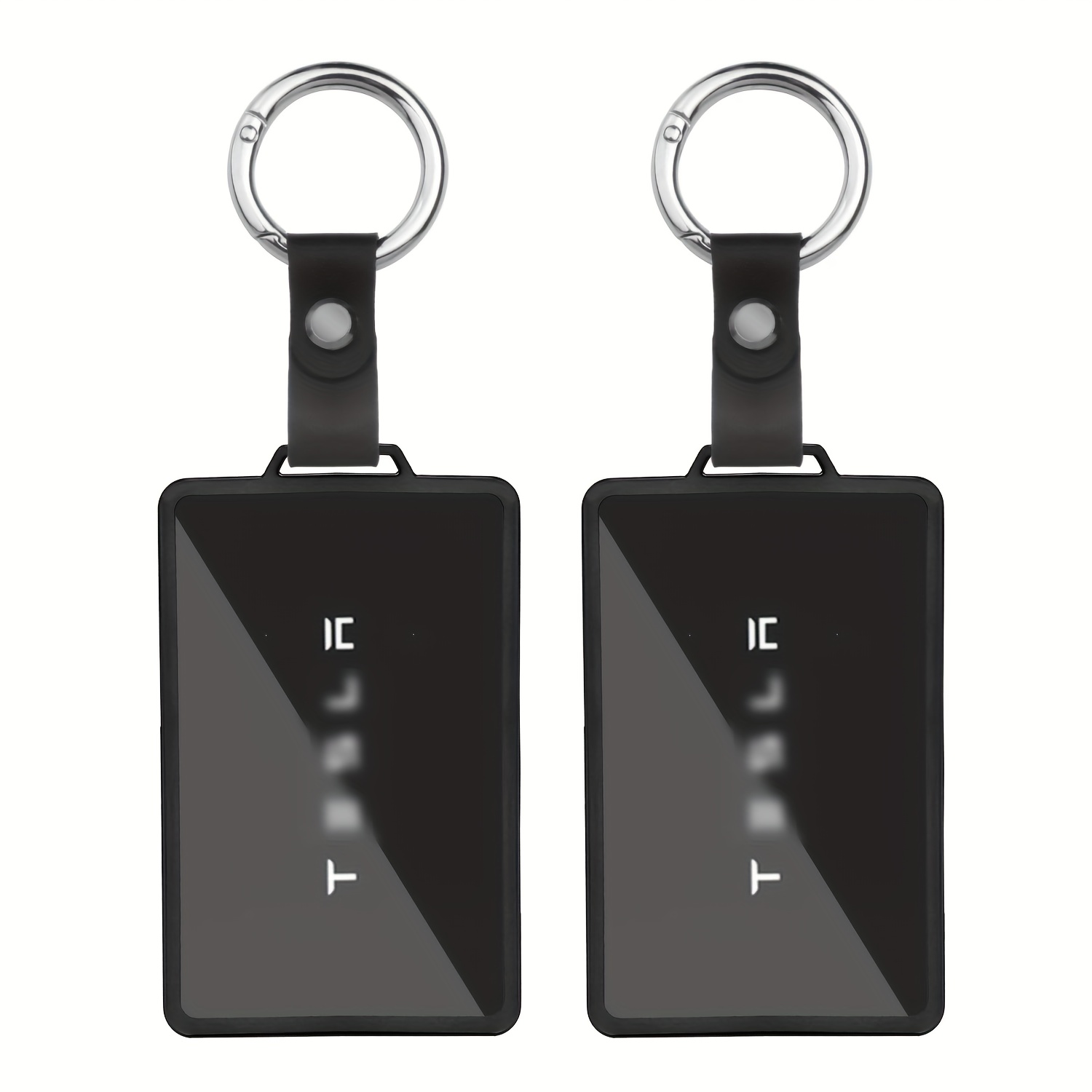 E-shop Weiche TPU Vollschutz-Schlüsselkartenhülle für Tesla Model 3/Y/S/X, Schlüsselanhänger-Zubehör mit Schlüsselring, 2 Stück pro Set