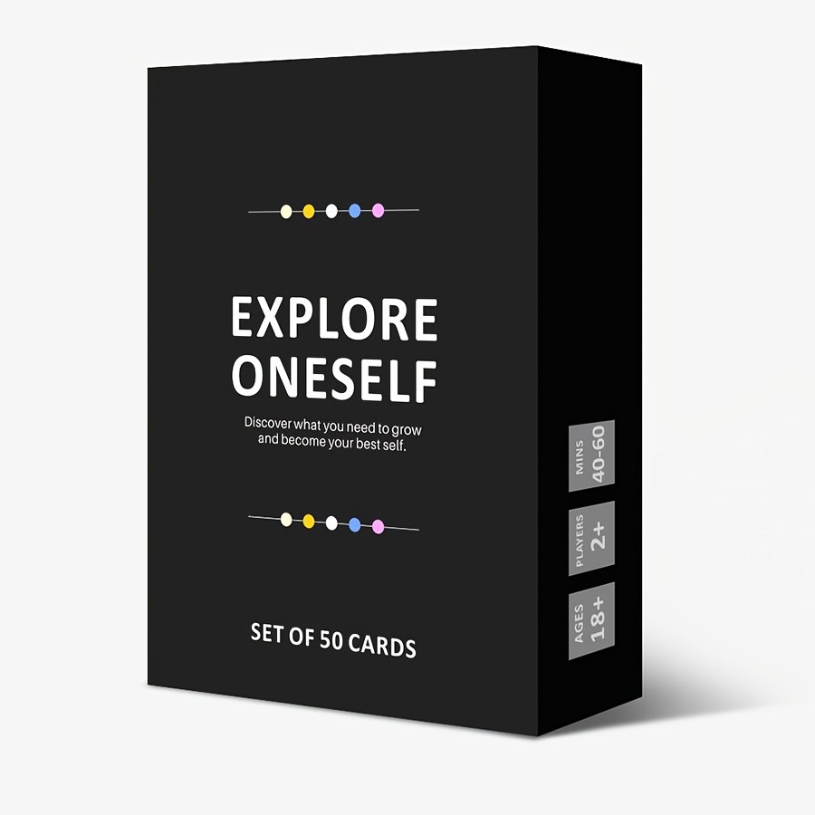 TEMU 1pc Card Game Family Dinner Casual Card Game Social Interaction Board Game Cards Conversation Guided Board Game Cards Cheap Toys Mini Filler