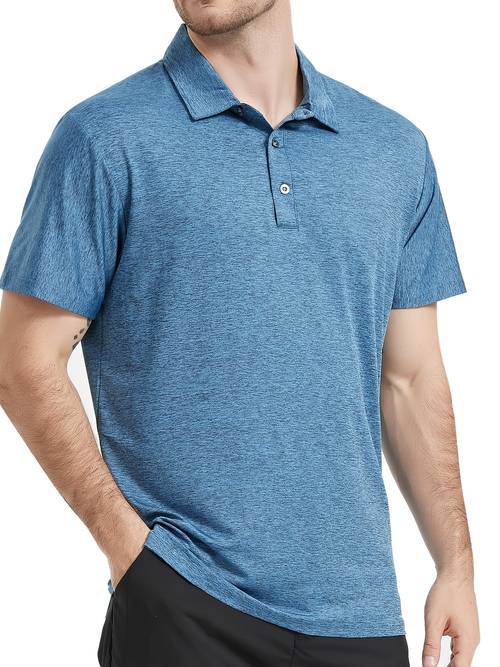 5 pack mens shirts quick dry short sleeve golf t shirt performance moisture wicking casual workout