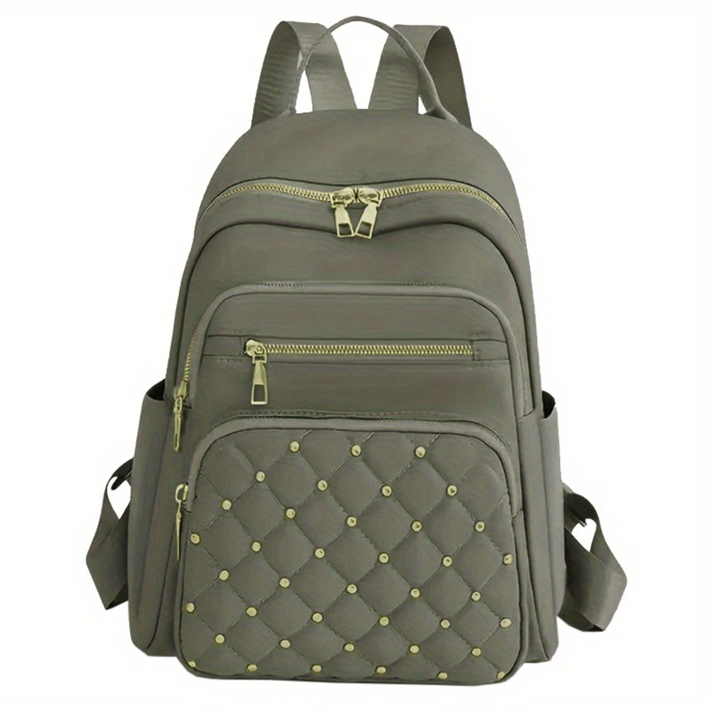 TEMU Sac à dos tendance pour femmes, mode , texture et motif haut de gamme, élégant et fonctionnel avec des accents de quincaillerie dorée. Parfait