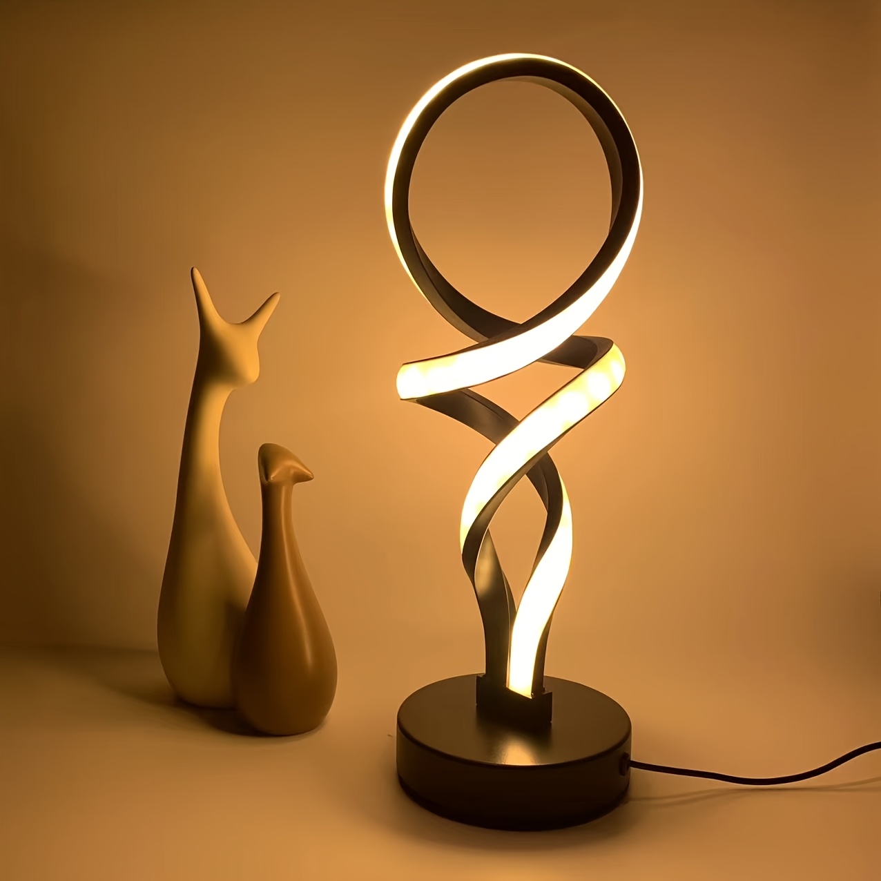 1pc Hercules Modern LED Desk Lamp, Minimalist Design, USB Three-Color Dimming, Multi-Room Decorative Light, Practical Multifunctional Table Lamp Suitable for Bedroom, Living Room, Study, Hotel, Office Bedside Lamp