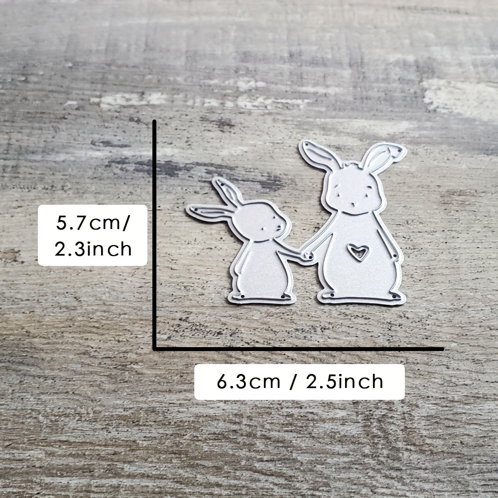 Catlove Easter Bunny Rabbit Metal Cutting Dies Scrapbooking Mold Stencil Die Cuts Card Making Diy Craft Embossing New Dies