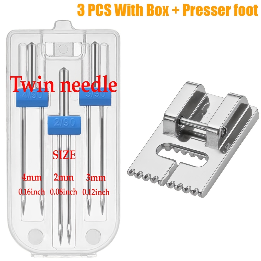 

9- Presser Foot Set For Sewing Machines - 2/90, 3/90, 4/90 - For -free & Pleating, Compatible Models