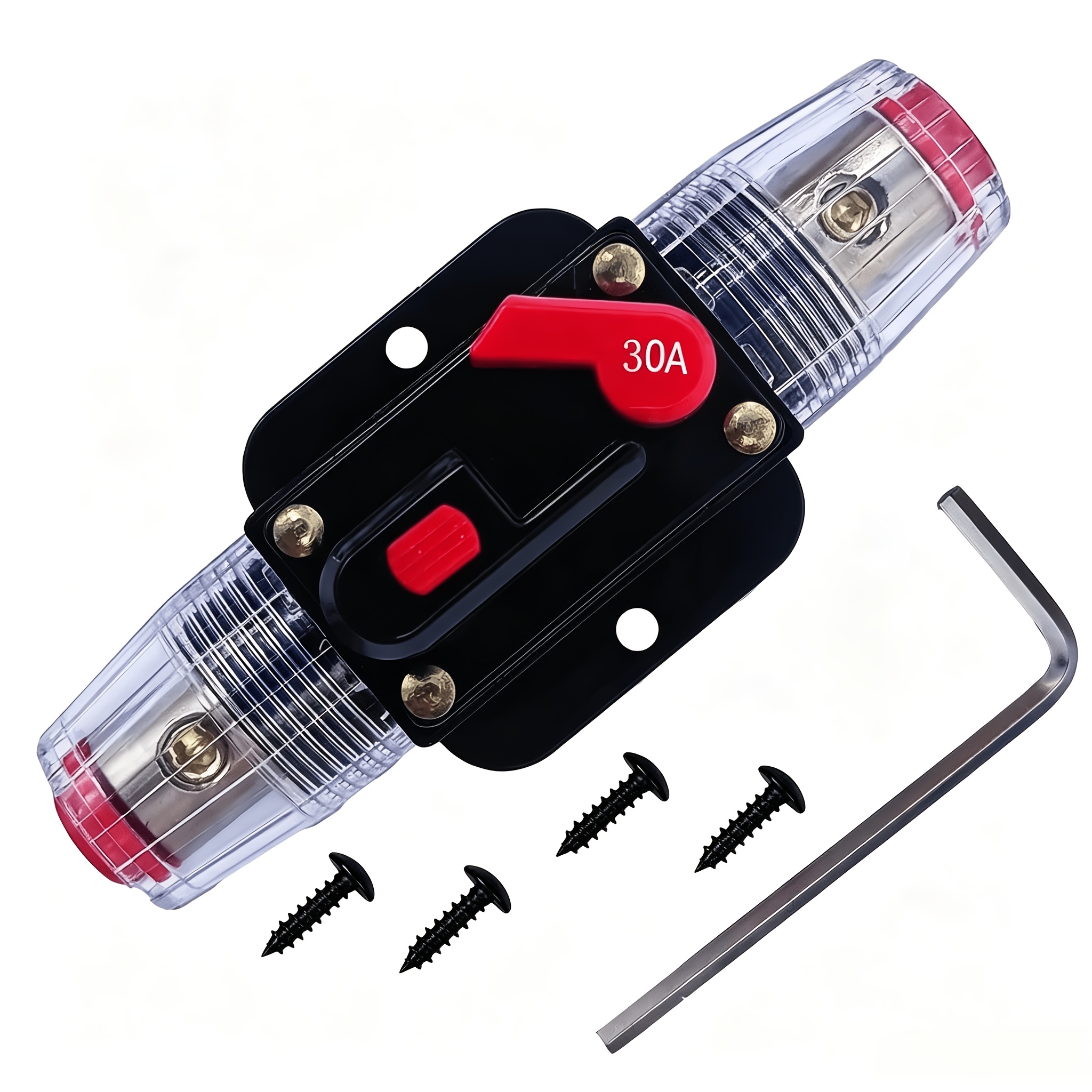 TEMU Interruttore automatico Amp con reset manuale, fusibile , inverter per auto, ATV, motori da traina marini, protezione della corrente per barche,