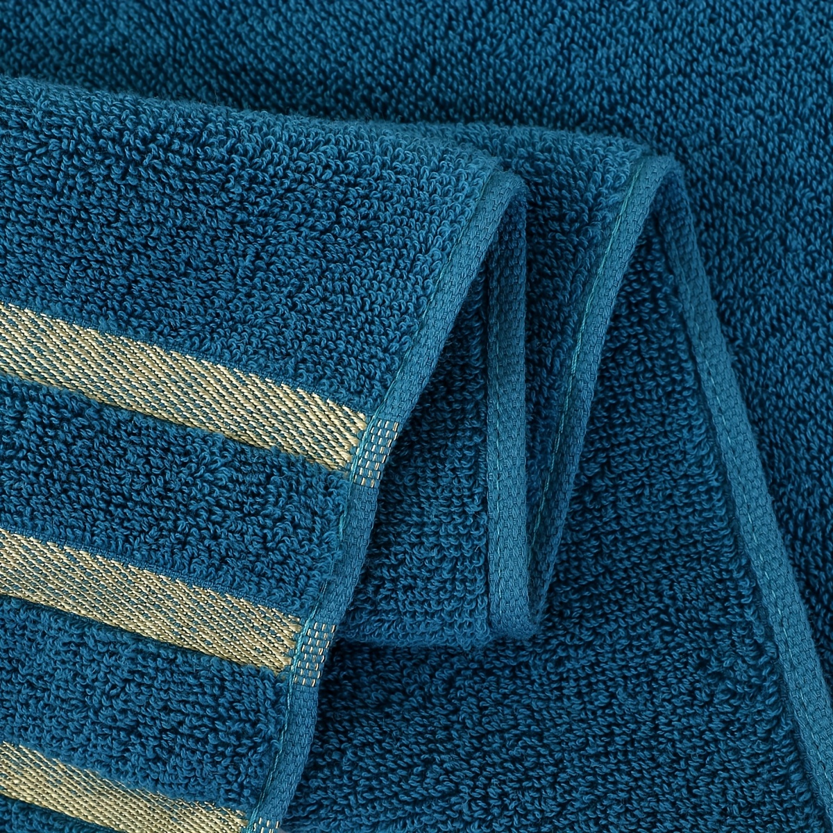 Luxury 6pcs Towel Set, 100% Pure Cotton Hand Towels, 35*75cm, Striped Pattern, Modern Design, No Shedding, Essential for Home, Bathroom, Spa, Christmas, Valentine's Day, Ramadan, and Holiday Gifts, Soft and Comfortable, Highly Absorbent, Neat Edges