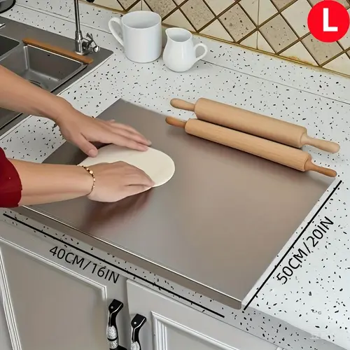 high end hotel kitchen stainless steel cutting board baking supplies clean table grade durable scratch resistant stainless steel cutting board easy to clean household kitchen utensils outdoor patio used