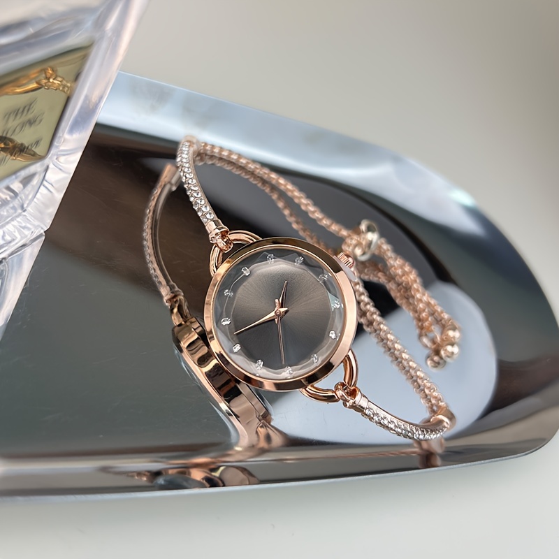 Reloj de Lujo con Pulsera para Mujer - Reloj de Pulsera de Cuarzo