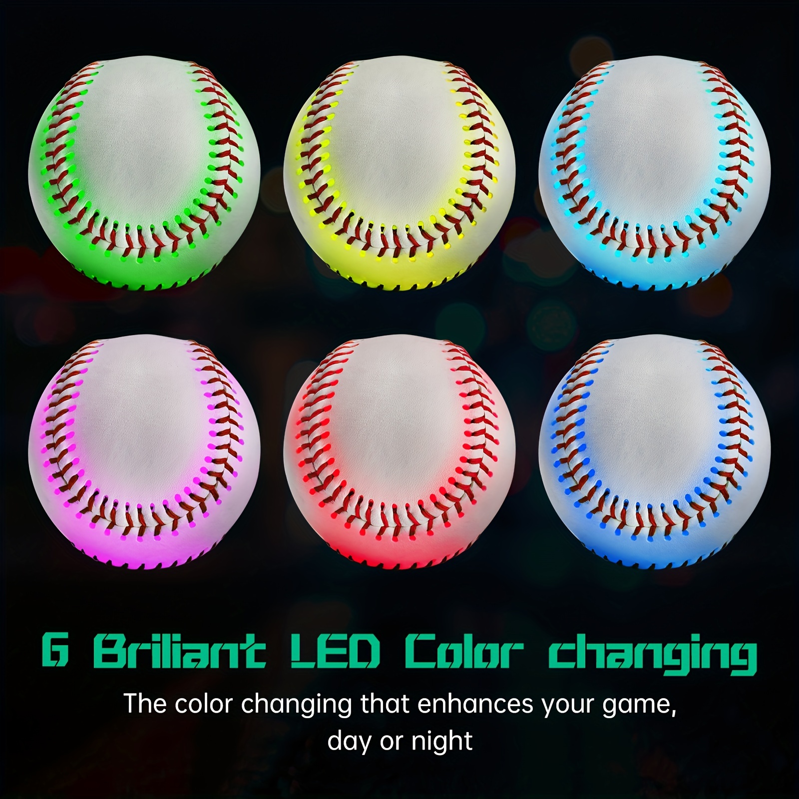 

Light Up Baseball, Glow In The Dark Baseball With 6 Changing Colors, Baseball Gifts For Boys, Girls, Adults, Official Size & Weight Baseball