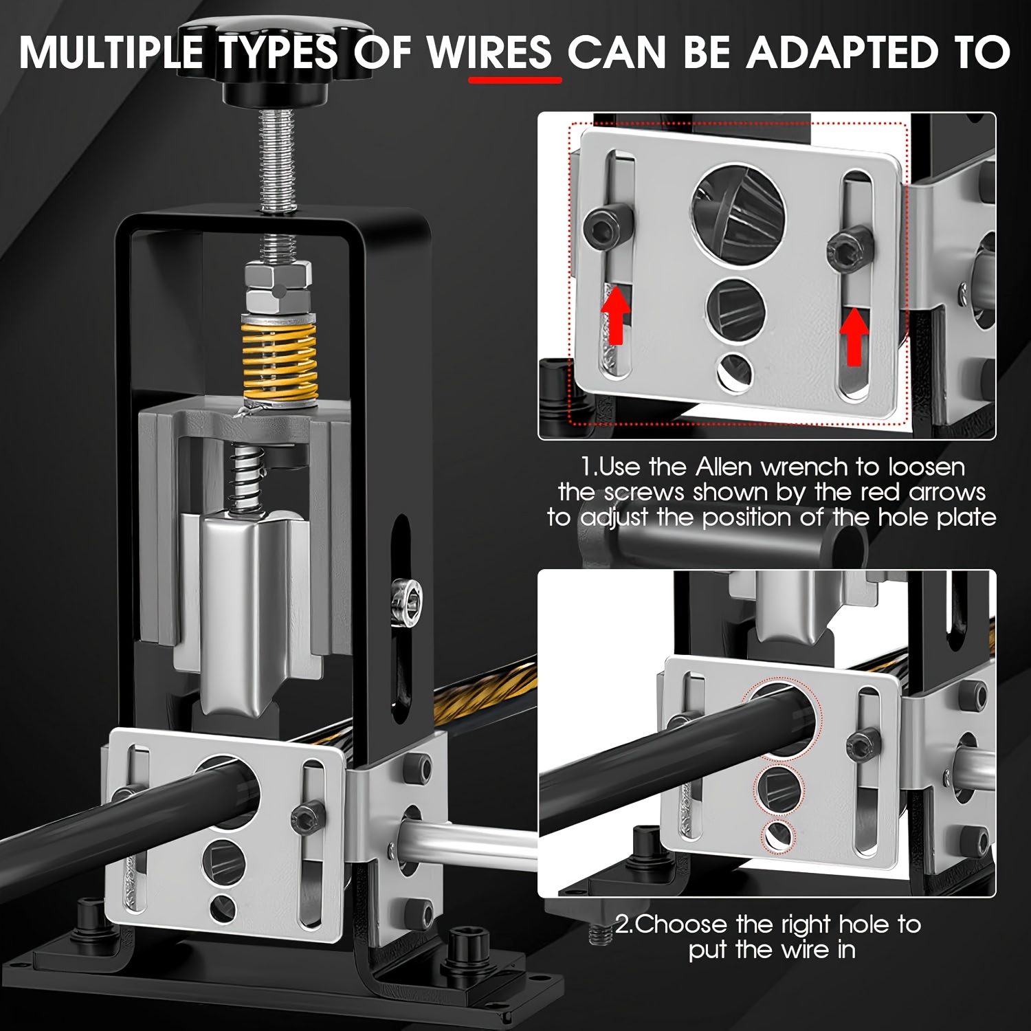 Electric Cable Peeler, Cable Stripper, 1-25Mm Stripping Machine, Stripping Tool, Cable Stripper for Cutting Stripping Scrap, Cable Peeler