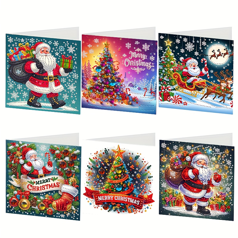 CAYUDEN Peinture Diamant Faite à Main - Lot De 12 Cartes De