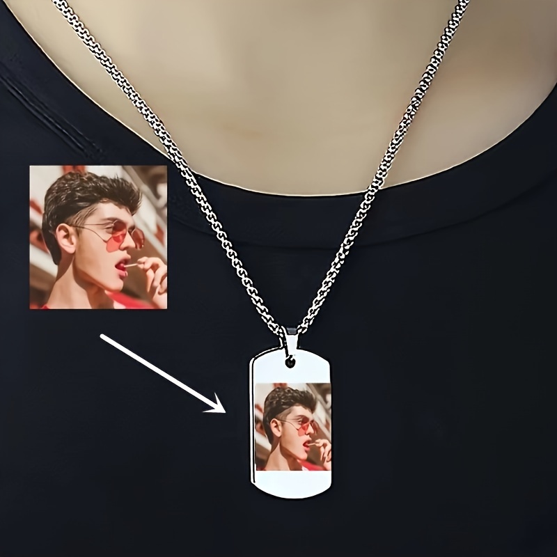 Stainless Steel Dog Tag Necklace – Military Style Pendant With Chain