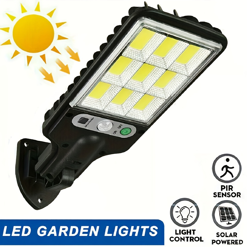 

1pc Solar Motion Sensor Light, Solar Panel Powered Security Light, Pathway Light For Garden Garage Yard Backyard Patio