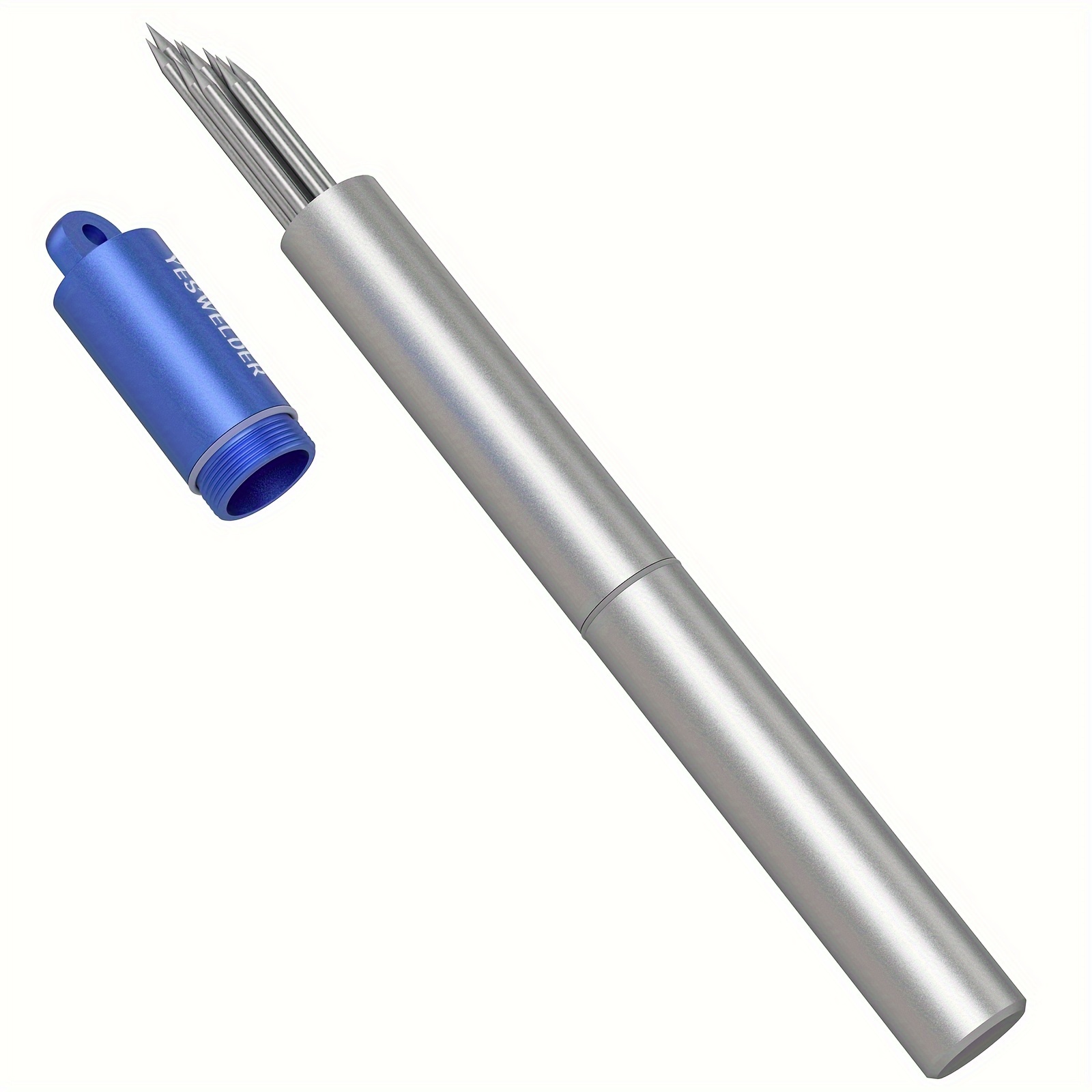 

10 Pack Yeswelder Tig Welding Tungsten Electrodes, Pre-sharpened, 2% Lanthanated (blue, Wl20/ewla-2), 3/32" & 1/8" Diameters X 7" Length