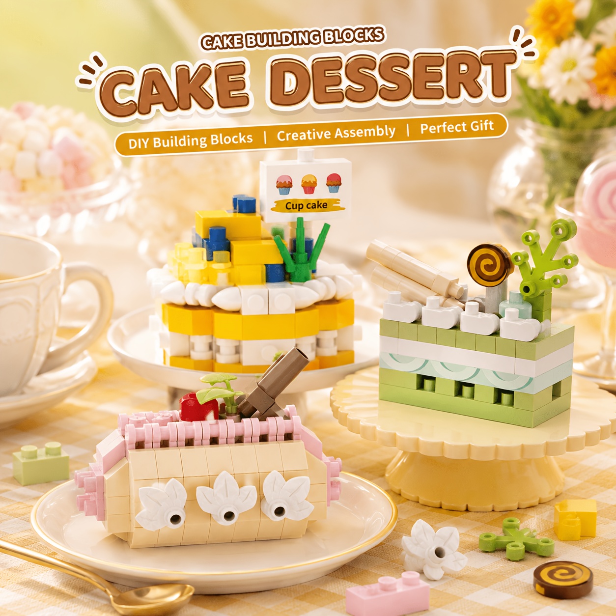 Creative Cake Building Block Assembly Model Toy