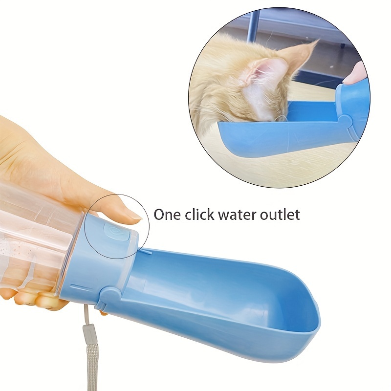 Portable Pet Water Bottle Dispenser 350ml/450ml - Leakproof Travel Drink Cup with Dispenser for Dogs, Cats, and Rabbits - Durable PP Material, Ideal for Outdoor Use