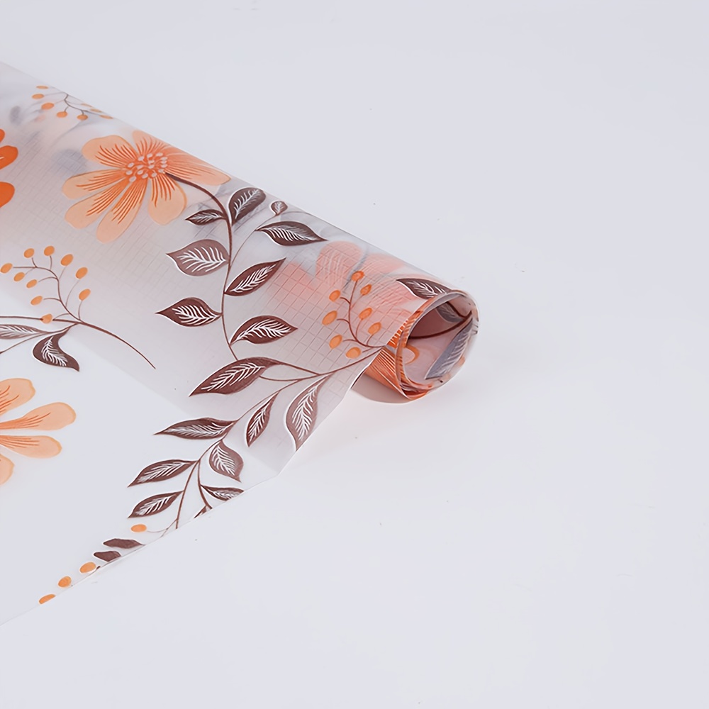 TEMU 1 Roll 24.2 X 54.1 Inches Drawer Liner Shelf Liner, Non Adhesive Floral Kitchen Cabinet Liner For Pantry Drawer Vanity, Non Slip Shelf Liner For Kitchen Cabinets Cupboard