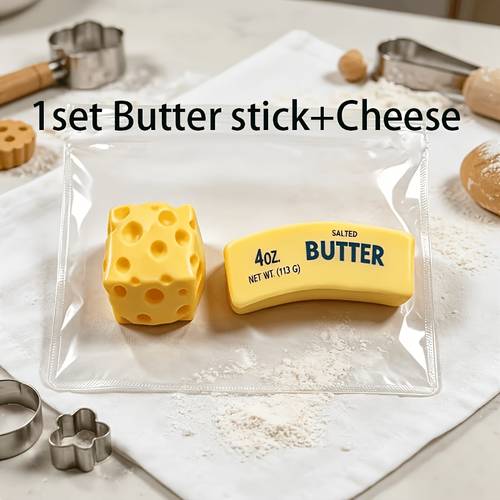 two of toys sensory toys squeeze toys butter toy cheese are a rich soft and smooth texture suitable for everyone the thick plastic packaging is sealed independently making it suitable for
